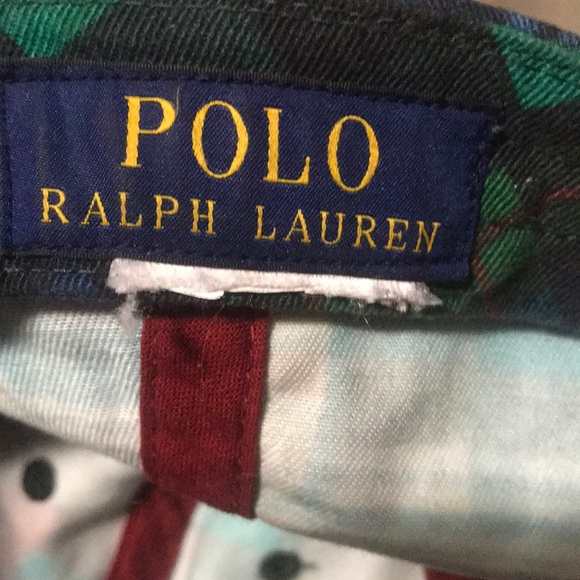 nwot rainbow polo RL flannel dad hat - Picture 5 of 5